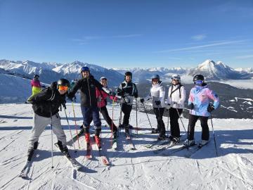 Nachtflug skifahren